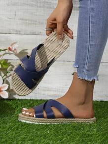 Women's Summer Fashion Slippers - Comfortable, Non-Slip, Casual Open-Toe, Lightweight & Non-Slip Sole