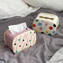 1pc Tissue Box Paper Towel Holder, Creative Desk Desktop Organizer For Living Room, Dining Room, Stylish, Tissue Box Holder, Napkin Holder, Festival Family Gathering, Kitchen Dining Table Decor For Home Kitchen Bedroom Living Room Dining Room, Home Decoration Accessories, Decorative Box, Women Wedding Gift, Summer Travel Holiday Festival Must-Have