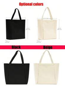 1 件女士瑜伽垫袋，大容量瑜伽垫收纳袋，便携式帆布手提袋适合普拉提、旅行、办公室、海滩锻炼，可用作沙滩袋或购物袋 - 彩色 - 查看 9