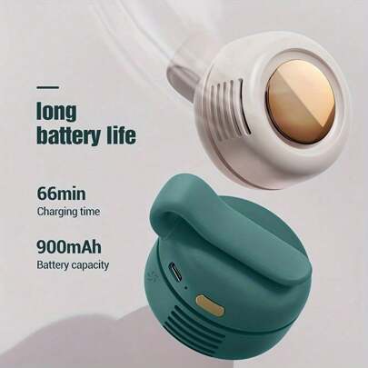 Must-Have dla entuzjastów aktywności na świeżym powietrzu! Przenośny miniaturowy wentylator elektryczny bez łopatek, regulowany 3-biegowy wentylator zawieszany na pasie z obrotowym korpusem, ultracichy i idealny do każdej aktywności na świeżym powietrzu