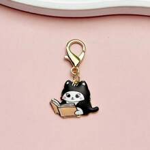 7 Peças Conjunto de Chaveiros de Gato - Chaveiros de Gatinho de Liga de Zinco em Estilo Cartoon, Adequado para Amantes de Gatos - Acessórios Felinos Fofos, Ideal para Uso Pessoal e Presentes de Aniversário, Acessórios de Carro, Encantos de Bolsa, Mochilas Escolares, Gótico, Y2K
