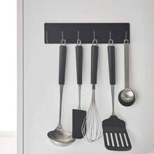 1pc Simple Fridge Magnet Hanging Hook For Kitchen Towel, Cleaning Cloth, Apron - Multicolor - View 3