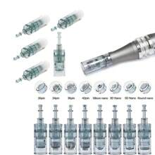 10/20 piezas Cartucho de aguja Dr.Pen M8 16/24/36/42/Nano 3D Nano/5D Nano Micro Agujas para pluma dermatológica, reemplazo para sello dermatológico MTS