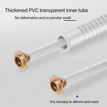 1pc Stainless Steel Anti-Explosion Shower Head With Hose And Water Pipe Accessories For Bathroom Water Heater
