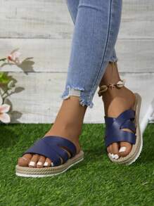 Women's Summer Fashion Slippers - Comfortable, Non-Slip, Casual Open-Toe, Lightweight & Non-Slip Sole