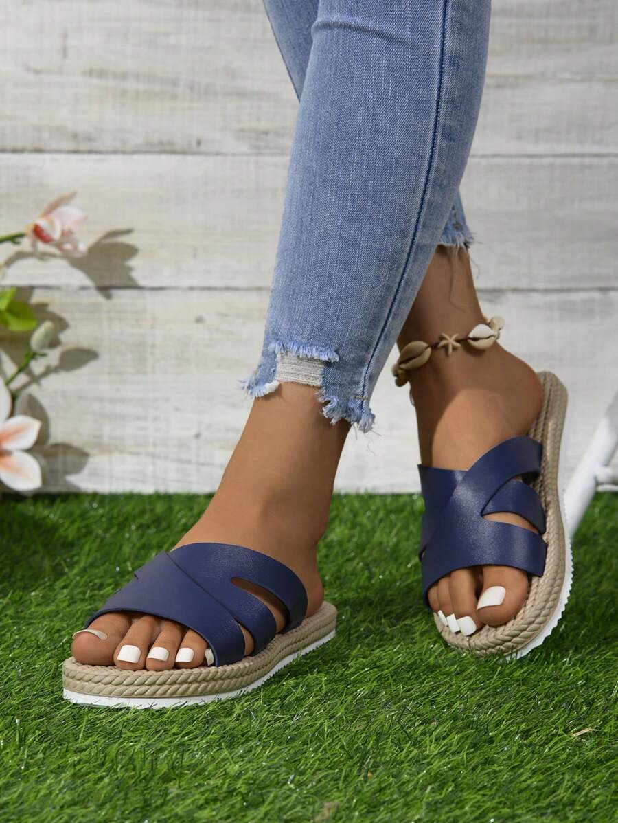 Women's Summer Fashion Slippers - Comfortable, Non-Slip, Casual Open-Toe, Lightweight & Non-Slip Sole