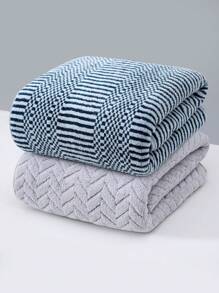 2pcs Towel Set - 70x140cm/27.56x55.12 Inch - Made Of Coral Fleece - Absorbent Quick-Dry, Non-Shedding, Non-Fading - Ultra Soft & Skin-Friendly - With Hanging Loop For Easy Hanging - Bath Towels For Bathroom, Bedroom, Pool, Gym, Camping, Holidays - Wheat Ear & Ionic Lucky Pattern Solid Abstract Design - Suitable For All Seasons Mother's Day Flowers, Personalized Gifts For Mom, Last Minute Gifts, Mother's Day Ideas, Mothering Sunday Gifts, Handmade Cards For Mum, Best Mother's Day Gifts Under $50