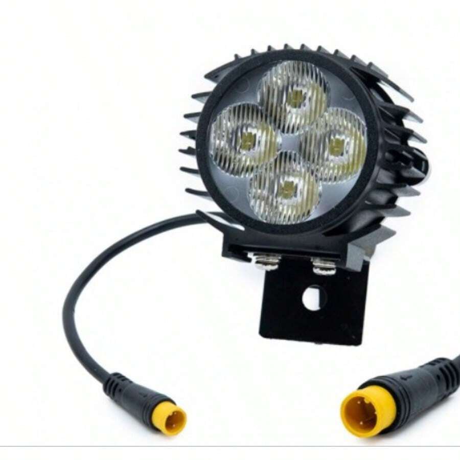 Luz Delantera LED Para Bicicleta Recargable USB - 300 Lúmenes, Con Bocina De 120 DB, Ideal Para Ciudad O Montaña