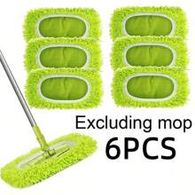8pcs/6pcs/4pcs/2pcs/1pc, Microfiber Cleaning Mop Replacement Pad, Compatible With Sweeper, Flat Floor Mop Cloth, Washable And Durable Replacement Mop Cloth, Wet And Dry Use, Easy To Clean, Cleaning Supplies, Back To School Supplies,Mop Replacement Pads, Elastic Band Flat Floor Mop Cloth, Washable Durable Mop Pad Refill, Dust Mop Head, Soft Mop Pad Refill, Super Absorbent, Easy To Clean, Cleaning Supplies