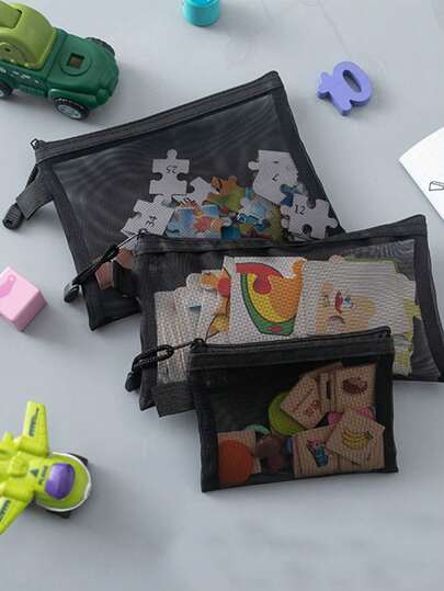 1/3pcs Travel Multipurpose Storage Bag, Portable Mesh Organizer Bag