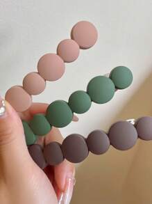 1pc Short Hair Clip Headwear, Low Ponytail Hair Clip, Female Minimalist Elegant Clip, Women's Short Hair Slouchy Person Bangle Clip, One Line Spring Clip, Half Tied Hair Back Head Clip For Girls, Hair Accessory, Horizontal Clip, Straight Clip