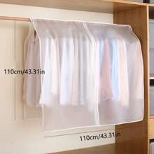 1pc Hanging Garment Bag, Transparent Clothing Cover Protector For Suits, Coats, Dresses, Storage Organization, Anti-Dust Clothing Protector Bag For Wardrobe Clothing Protective Cover, Dust-Proof Clothing Cover, Wardrobe Protective Cover, Clothing Dust-Proof Cover, Clothing Cover, Long Clothing Cover, To Prevent Dust, Moisture, Insect Pests, Travel Clothing Bag, Portable Clothing Cover, Foldable Clothing Protective Cover, Seasonal Clothing Protection, Seasonal Clothing Storage Cover, Moisture-Proof Clothing Bag, Transparent Dust-Proof Cover, Dress Dust-Proof Cover, Wedding Dress Protective Cover, Suit Cover, Workwear Cover, Clothing Used In Formal Occasions, To Prevent Dust, Wrinkles And Quality Degradation, Suitable For Hanging Dresses, Wedding Dresses Or Business Suits. Wedding Dress Storage,Personalized Wedding Favors,Wedding Decor,Groom Dust Cover,Bride,Bridal,Best Man, Bridesmaid