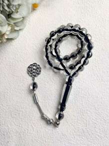 1 pieza Conjunto de 45 cuentas de oración de 10mm Tasbih pulsera, para el culto diario