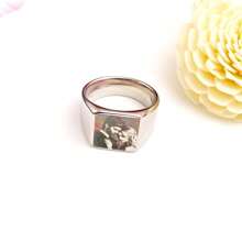 Customized Photo Printed Rings For Men & Women, Preserve Memorable Moments, Popular Gift Choice For Holidays - Multicolor - View 18