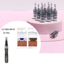10/20 piezas Cartucho de aguja Dr.Pen M8 16/24/36/42/Nano 3D Nano/5D Nano Micro Agujas para pluma dermatológica, reemplazo para sello dermatológico MTS