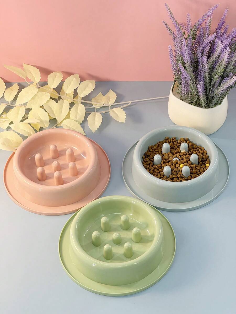 Slow Feeder Bowl For Cat/Dog Lover Gift And Dog/Cat Mom Love Pets, Cylindrical Candy-Colored Anti-Choke Dog Lover And Dog Mom Love & Cat Lover And Cat Mom Love Slow Eating Bowl