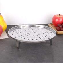 1 pieza Plato para cocinar al vapor de uso doméstico, Rejilla redonda de vapor con separación de agua, Cesta de vapor triangular, Cajón de vapor, Juego de cocina a vapor
