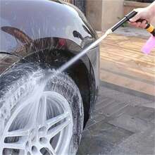 1pc Extra Long & Thick Black Spray Gun, Suitable For Car Washing, Garden Watering, Pet Bathing