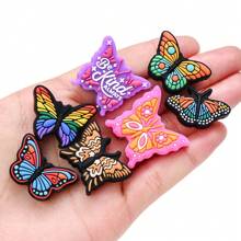 5-8pcs/Set Butterfly Silicone Beads For DIY Handmade Jewelry, Bracelet, Pen Decorations