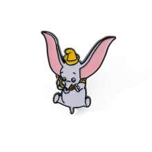 1/6 piezas. Broche de estilo creativo de Disney con diseño de elefante de dibujos animados. Pasador de metal esmaltado como accesorio para ropa, mochila, detalles festivos y joyas.