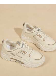Women's Casual Sports Shoes, Mesh Breathable Fashion Sneakers, Comfortable & Lightweight Soft Sole Cushion, Non-Slip, Sweat-Absorbent, Design