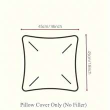 4 件套花卉印花装饰抱枕套，家居装饰靠垫套，适用于沙发、客厅 - 彩色 - 查看 2