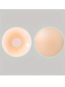 1/3/6 pares de parches de silicona reutilizables y sin costuras para pezones - Invisibles, autoadhesivos, anti-bulto, con aros de acero para mujer, parches adhesivos para sujetador sin tirantes - Cómodos, transpirables, fáciles de limpiar, accesorios para sujetador (empaquetados o enlatados) - Multicolor - Ver 8