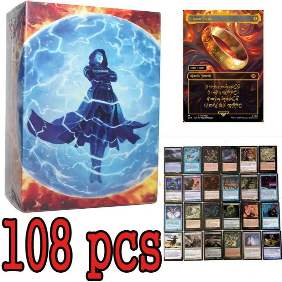 108 sztuk czarnych rdzeni Magic The Gathering Karty P9 Dual Land Fetch Land Shock Lands Karty Proxy