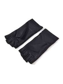 One Pair Of Unisex Lightweight Compression Five-Finger Gloves, Suitable For Cycling, Driving, Exercising, Training, Fitness, And Outdoor Activities.Black Gloves - Multicolor - View 10