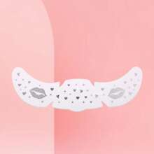 Tatuajes temporales de larga duración para rostro de mujer: labios, estrellas, lazos, parches de maquillaje, perfectos para San Valentín. - qt-0099 - Ver 7
