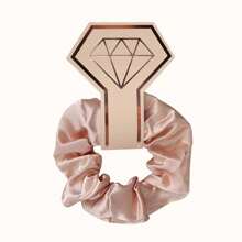 Faux Silk Large Scrunchies Wedding Supplies Party Gift Fashionable High Elasticity Bridesmaid Hair Bands Hair Ties Gift Set, Satin Hair Ropes, Solid Color Hair Scrunchies For Women - Multicolor - View 15