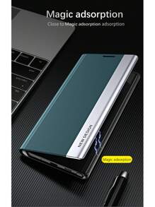 优质皮革翻盖保护壳适用于三星 S24Ultra S23Ultra Galaxy S24 S23 S22 S21 S20 S10 S9 S8 FOLD2 FOLD3 FOLD 4 FOLD 5 FOLD 6、Apple、11Ultra Plus，适用于三星 Galaxy A12 A13 A14 A35 A52 A53 A54 A55、Galaxy NOTE 8 NOTE9 NOTE10 NOTE20，适用于 6 7 X 11 12 13 13pro 13promax 14 14pro 14promax 15 15pro 15promax 16 16pro 16promax 系列防水防震防摔防刮 - 綠色-皮套 - 查看 6