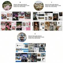 6 * 200 cm wasserabweisender selbstklebender Kontostreifen Landschafts-Aufkleber Dekorativer Handyhülle Tassen-Aufkleber