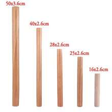 Wooden Rolling Pin Fondant Cake Decoration Dough Roller Cooking Pastry Baking Tool Kitchen Accessories - Mocha Brown - View 7