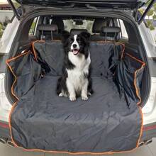 1pc Pet Dog Car Mat Cargo Liner Backseat Barrier Rear SUV Trunk Cover, Large Size - Multicolor - View 1