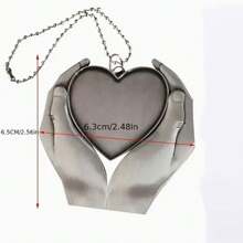 1pc Single-Sided Customized Picture Metal Car Decor & Bag Pendant, Perfect Valentine's Day Gift For Couples
