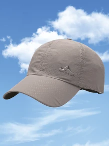 1pc Men's Summer Breathable Quick-Dry Baseball Cap, Lightweight UV Protection, Adjustable Curved Brim Sports Sun Hat For Outdoor Use