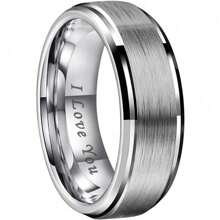 I Love You Engraved Ring Hypoallergenic Men Stainless Steel Valentine's Day - Ring - View 12