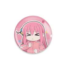 1 pieza Periféricos de roca solitaria, periféricos de anime Pochi-Chan, insignias de barra Goto, regalos de mini barra, joyería de pareja, adecuado para uso diario o como regalo