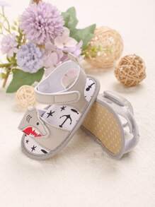 1 Pair Cute Cartoon Soft Bottom Infant Sandals & Slippers For 0-1 Year Old, Summer