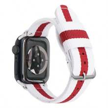 Apple Strap Elastisch Nylon Canvas Compatibel met Apple Watch 38mm40mm41mm Waterdicht en ademend Multi-Color Optioneel