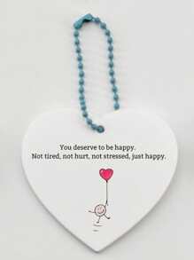 1 pieza Llavero acrílico con forma de corazón y letra, accesorio para propuesta de fiesta, decoración de bolsos
