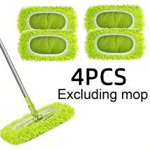 8pcs/6pcs/4pcs/2pcs/1pc, Microfiber Cleaning Mop Replacement Pad, Compatible With Sweeper, Flat Floor Mop Cloth, Washable And Durable Replacement Mop Cloth, Wet And Dry Use, Easy To Clean, Cleaning Supplies, Back To School Supplies,Mop Replacement Pads, Elastic Band Flat Floor Mop Cloth, Washable Durable Mop Pad Refill, Dust Mop Head, Soft Mop Pad Refill, Super Absorbent, Easy To Clean, Cleaning Supplies
