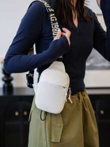 ceionkeust Bolso multifuncional unisex para el pecho/cintura, diseño anti-robo, ligero, adecuado para senderismo, correr, actividades al aire libre, bolso cruzado de moda para hombres y mujeres con correa ancha, bolsillo para teléfono móvil y monedero
