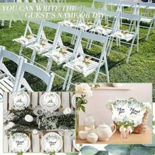 40/30/20/10 pezzi Set di eleganti ventagli pieghevoli per matrimonio, regali per la festa nuziale con manico in legno e nastri verdi, design floreale moderno, forniture per matrimoni, adatti per addio al nubilato, accessori da ballo, regali per anniversari, decorazioni per matrimoni, omaggi agli ospiti