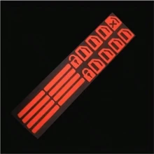 18pcs Small Car Window Control Button Luminous Sticker, Car Interior Luminous Fluorescent Sticker