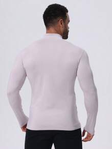 High Elastic Quick-Dry Breathable Lightweight Stand Collar Zip-Up Sports Jacket, Gym Outdoor Running Athletic Jacket