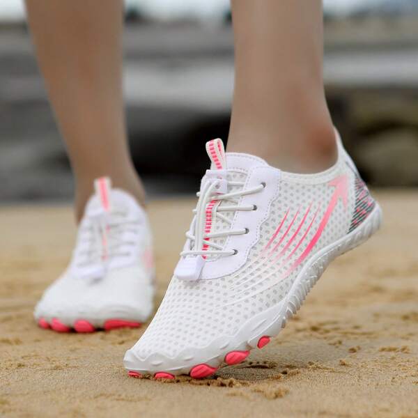 Pantofi de apă cu șireturi cu uscare rapidă, pantofi de fitness pentru sport în interior, pantofi de ciclism pentru drumeții, ușoare, anti-alunecare, pentru plajă