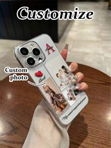Personalisierter Name + Foto DIY perforierter hochdurchsichtiger, dicker, kratzfester bemalter Handyhülle Schutzhülle kompatibel mit iPhone 16/16 Pro/16 Plus/16 Pro Max, iPhone 15 Pro Max, Apple P13, P14, P11 Softschale, P12 kratzfest, XS, XR/7/8P/7/8 GES2, A50, A12, A32, A52, A72, A51, A21S, A13, A14, S22 Ultra, S23, A33, A53, S20 FE, Redmi 11 Youth, 12 Pro, 12/12X, Note 11, 9A, 9C, Polox 3 NFC, Redmi 10, Redmi 9, Note 9, 12C, Note 11 Pro, Redmi 10C, Note 8 Pro