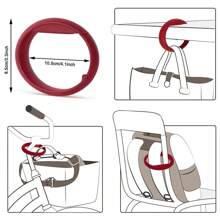 3 PCS Foldable Handbag Hangers For Tables - Portable Desk Hooks For Women's Bags - ABS Material - Ideal For Cafes, Libraries, And More